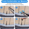 thumbnail image 4 of Convertidor Presta a Schrader para inflar fácilmente los neumáticos, herramienta esencial para ciclistas Kit adaptador de válvula de bicicleta, 4 of 5