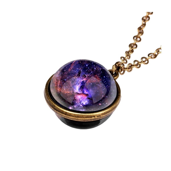 Necklaces & Pendants product category featuring Glow Planet Dome Double Dark System Glass Galaxy In Pendant Necklace and The Necklaces Pendants platform competitor