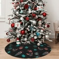 thumbnail image 5 of Sikiie Colorful Insect 30-48 inches {designName} Print Christmas Tree Skirt Snowman Xmas Tree Skirt with Edge Christmas Decorations for Holiday Party-48", 5 of 7