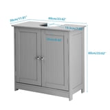 UBesGoo Pedestal Under Sink Storage Bathroom Vanity Cabinet Space Saver ...