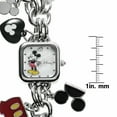 thumbnail image 2 of Disney Mickey Mouse Watch Adult Female Charm Bracelet Silver (MK2049), 2 of 2