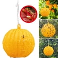 thumbnail image 3 of Ball Fruit Fly Catcher Flying Insect Bug Pest Gnat Traps Ball Wasp Bee Insect Trap for Indoor Outdoor House Kitchen Plants Trees (Yellow), 3 of 9