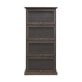 thumbnail image 5 of Tcbosik 4-Tier Curio Display Cabinet, Display Showcase with Flip up Glass Doors, Collectibles Toy Organizer with for Bedroom, Reading Nook, Toddler's Room, Brown, 5 of 10