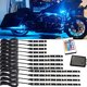 thumbnail image 1 of Juego De 12 Tiras De Luces Led De Neón Para Motocicletas Lit esquí esquí Gafas de esquí, 1 of 5