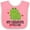 Pink and White, variant on Inktastic Grandpa Loves Me Frog Boys or Girls Baby Bib