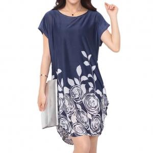 KABOER Dress Womens Floral Print Summer Dress Plus Size