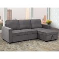 thumbnail image 3 of Ivana Sectional Sofa Bed, Grey, 3 of 7