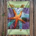 thumbnail image 3 of Starfish Watercolor Tropical Ocean Beach Home Business Office Sign, 3 of 4
