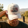 thumbnail image 2 of Unisex 9/11 Never Forget Hat 911 Memorial 25th Anniversary Cap Retro Patriotic American Flag Hats for Men Women, 2 of 7