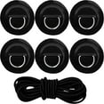 thumbnail image 5 of KAKOWELY 1 Set Bungee Deck Rigging Kit Surfboard Cord D Rings Kayak D Ring Pads Bungee Rope Kit,3.15"X3.15"X0.39", 5 of 5