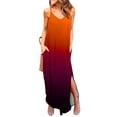 thumbnail image 1 of SMihono Robes d'Été Bohémiennes pour Femmes Grande Taille Mode Décontractée Col en V Imprimé Robes d'Été Sans Manches Robe Pull, 1 of 6