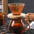 thumbnail image 2 of V60 Glass Coffee Dripper Coffee Server Set Coffee Funnel-green, 2 of 3