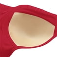 thumbnail image 4 of ManxiVoo Front Closure Wireless Bra for Women Full Coverage Comfortable Support Minimizer Bralette Non Padded Everyday Wear L Size Red, 4 of 5