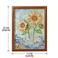 thumbnail image 2 of 5D Diamond Painting Kit for Adults Blue Rose, DIY Crystal Art with Special Shape Pearls, Home Wall Decor Gift for Beginners, Framed Wood Canvas 12x16 Inch, 2 of 6