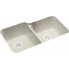 Swan US-3015-010 33" x 21.25" Swanstone Double-Basin Undermount Kitchen Sink, Available in Various Colors