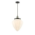 thumbnail image 3 of Innovations Lighting  Franklin Restoration Bullet - 1 Light 12" Cord Hung Mini Pendant Satin Gold/Matte White, 3 of 5