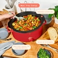thumbnail image 3 of Beautiful 8 Qt Manual Slow Cooker, Tomato Red by Drew Barrymore, 3 of 7
