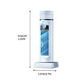 thumbnail image 2 of Air Cooling Fan, 2-in-1 6 Wind Speeds Tower Fan with Humidification, 120° Oscillating, 6H Timer, Silent, LED Display Portable Air Conditioner with Remote for Bedroom Living Room Office(White), 2 of 9