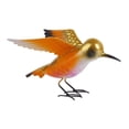 thumbnail image 4 of Estatua de pájaro de hierro para regalo, obra de arte, para mueble de jardín, centro de mesa Naranja, 4 of 9