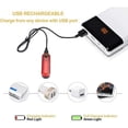 thumbnail image 2 of 2 luces LED para bicicleta recargables con USB, luz para bicicleta, batería de litio 220 mAh, 4 opciones de modo de alimentación, 2 cables USB incluidos., 2 of 5
