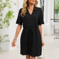 thumbnail image 6 of CIENVNSTG Maxi Dress for Women Short Sleeved Long Breathable Holiday Dress Flowy Eye-Catching Party Dress, 6 of 6