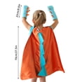 thumbnail image 5 of Decoraciones de Halloween, Ropa de Disfraz para Bebés, Disfraz de Dragón para Niños, Capa y Guanteletes de Dinosaurio y Dragón para Disfraz de Halloween para Niños y Niñas de 3 a 8 Años, Color Verde, 5 of 5
