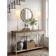 thumbnail image 5 of NATYSWAN Table Lamps Set of 2 - 28" Tall Skinny Brushed Nickel Finish Resin Table Lamp for Living Room,Traditional Candlestick Lamp with Pull Chain for Console Table,Dining Room, 5 of 8