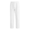 thumbnail image 3 of Boys Baggy Sweatpants Teens Athletic Joggers Lightweight Straight Leg Open Bottom Pants Trousers with Pockets White 5-16 Years, 3 of 8