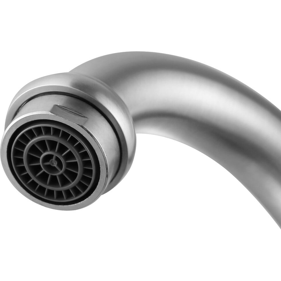 Patriarch Single Handle Standard Kitchen Faucet in Brushed Nickel