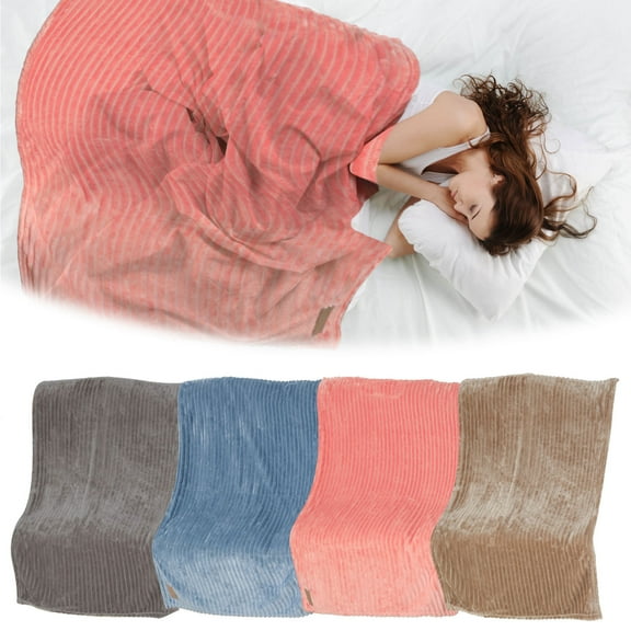 Flannel Blanket Soft 100% Cotton Fleece | Solid Color Nap Blanket for Sofa, Bed, Couch | Lightweight Breathable Warm Throw | All Season Lamb Wool Texture | Machine Washable | Multiple Sizes |