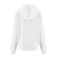 thumbnail image 4 of Hpapadks Sweatshirt for Women Solid Long Sleeve Side Zip Detail Casual Hooded Sweatshirts Hoodies for Women White M, 4 of 4