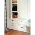 thumbnail image 4 of Amerock Mulholland 3 in (76 mm) Center-to-Center Rustic Brass Cabinet Pull, 4 of 12