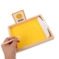 thumbnail image 2 of Sand Tray for Letters Montessori Letter Writing Sand Tray for Preschool Classroom Learning 1 Set, 2 of 7