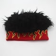 thumbnail image 6 of Jiibva Men Wig Hat, Fake Hair Hat for All Ages Flame Knitted Hat with Hair Attached Funny Short Hair Wig Headband Novelty Hat with Wig Spiked, 6 of 7