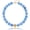 Chunky Necklace-Cube Blue, variant on Beaded Gemstone Necklace for Women: Natural Healing Aquamarine Necklaces for Stress Relief - Boho Bead Choker Handmade Jewelry for Summer Beach Best Birthday Christmas Gifts for Her