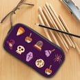 thumbnail image 1 of CHGBMOK Halloween Print Cotton Fabric Pencil Case, Large-capacity, Assorted Colors, 1 Count, 1 of 3