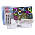 thumbnail image 4 of Reloj de mesa digital Strade Fareast Limited reloj de pared LED con Dos alarmas Concha blanca 24,5 cm x 16 cm x 2,5 cm, 4 of 8
