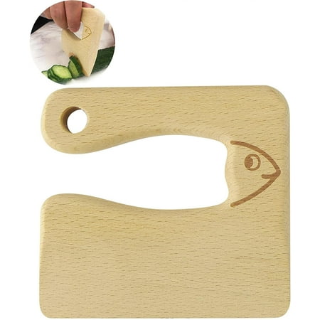 

Wooden Kids Knife for Cooking Safe Cutting Veggies Fruits Kids Kitchen Tools (ages 2-5)