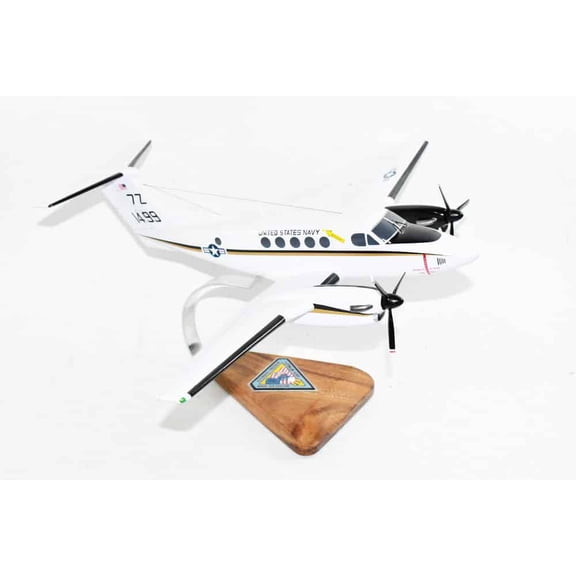 Beechcraft® UC-12B Huron, NAS Weymouth, 1/36 Scale Mahogany Model