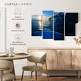 thumbnail image 4 of Elephant Stock Blue Ocean Wave Wall Art - Horizontal Multi Panel Canvas - Living Room Wall Decor - Beach Multi Panel - Blue And Yellow Decor - 36" x 22", 4 of 4