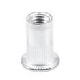 M5 Aluminium Threaded Rivnuts Flat Head Rivet Nuts Nutserts 200Pcs