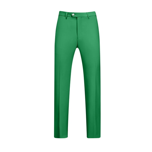 AherBiu Mens Dress Pants Pantalon Habillé pour Homme Taille Extensible devant Plat Grande Taille Coupe Ajustée Pantalon Extensible Classique Confortable