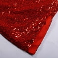 thumbnail image 4 of Glam Sequin Two Piece Sleeveless Skirt Set for Parties and Evening Occasions – Sparkling Outfit with Belted, S, Red, 4 of 6