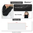 thumbnail image 4 of BASICO Women Infinity Scarf Chunky Knitted Neck Warmer | Winter Crocket Knit Sunrise Scarf for Women, 4 of 4