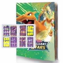 4-Pockets Card binder, Trading Card binder, Card Folder, Album with Collection Cards, Collection card protective cover, 30 pages holds to 240 cards(N8)