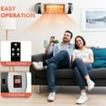 thumbnail image 2 of Costway Wall-Mounted Electric Heater Patio Infrared Heater W/ Remote Control, 2 of 10