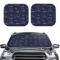 thumbnail image 2 of JUNZAN Hockey Players Pattern Car Windshield Sun Shade | Reflective Sunshade | Foldable 2-Piece Sun Shield Protect Your Car | Fits Sedans, SUVs, Hatchbacks-Large, 2 of 6