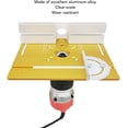thumbnail image 3 of Aluminium Router Table Insert Plate, Metal Router System DIY Router Table for Woodworking Benches Router Plate Wood Tools Milling Trimming Machine with Rings (bcuade), 3 of 9