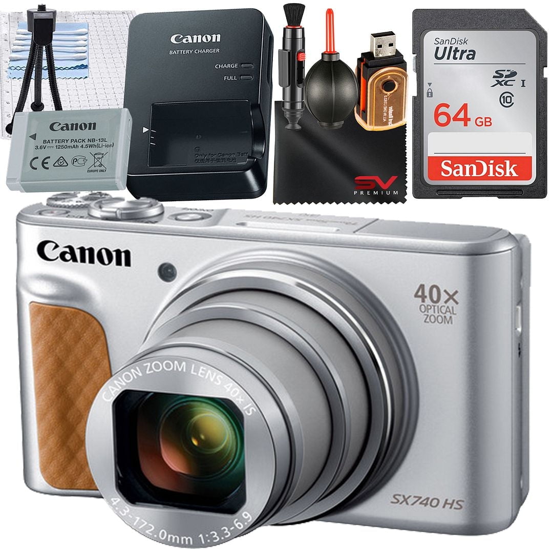 Canon PowerShot SX740 HS Digital Camera, 20.3MP, 40x Zoom, Wi-Fi