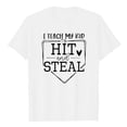 thumbnail image 4 of Fiudx Camisas de Mujer Mujer Casual Verano Impresión Manga Corta Cuello Redondo Suelta Camiseta Blusa Tops, 4 of 5